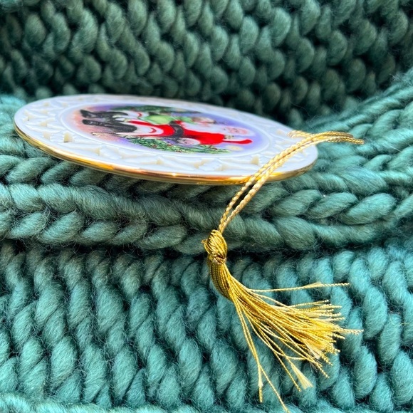 Vintage 1991 LENOX Ornament SANTA with CHILD - SANTA PORTRAIT SERIES - Picture 5 of 6